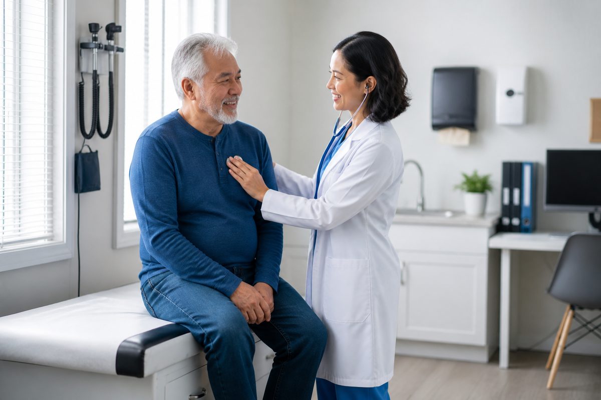 Family physician with a patient at Imagine Health Centres